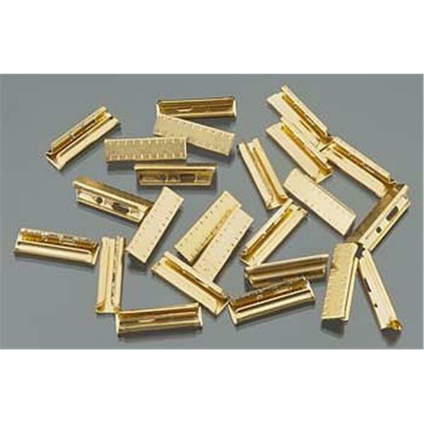 Bachmann Brass Rail Joiners - G Scale Brass Model Train Track, 24 Pieces BAC94657
